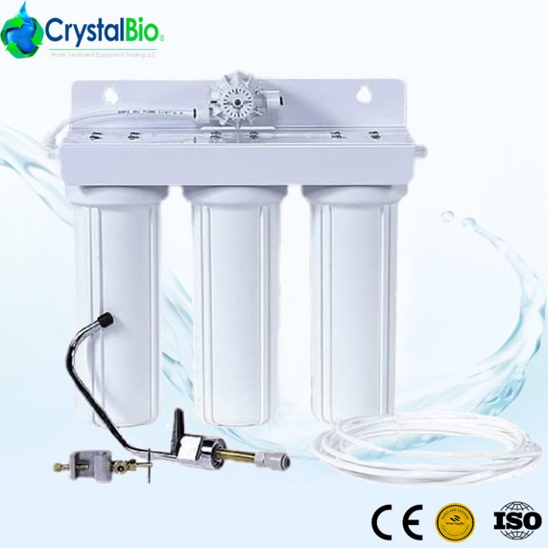 Triple Stage Undercounter Water Filter System Crystal BIO Water